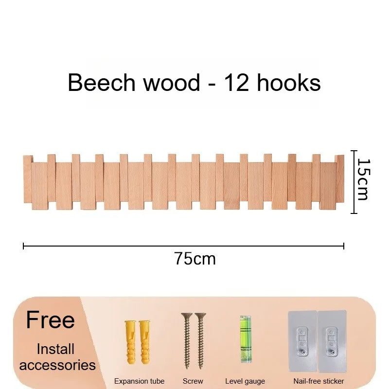 Wall Mounted Piano Key Coat Rack