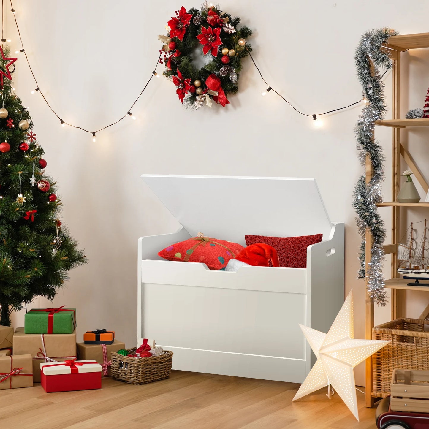 2-in-1 Toy and Blanket Box