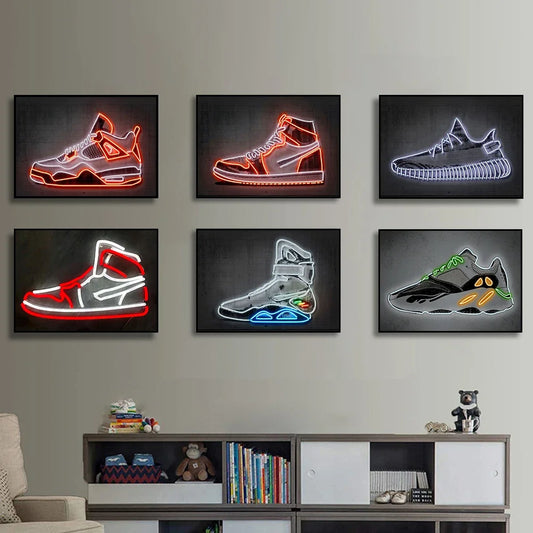 Graffiti Sneakers Wall Art Poster