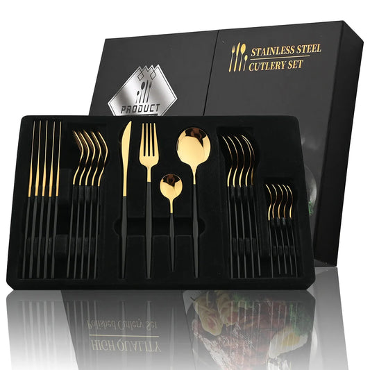 24Pcs Cutlery Set