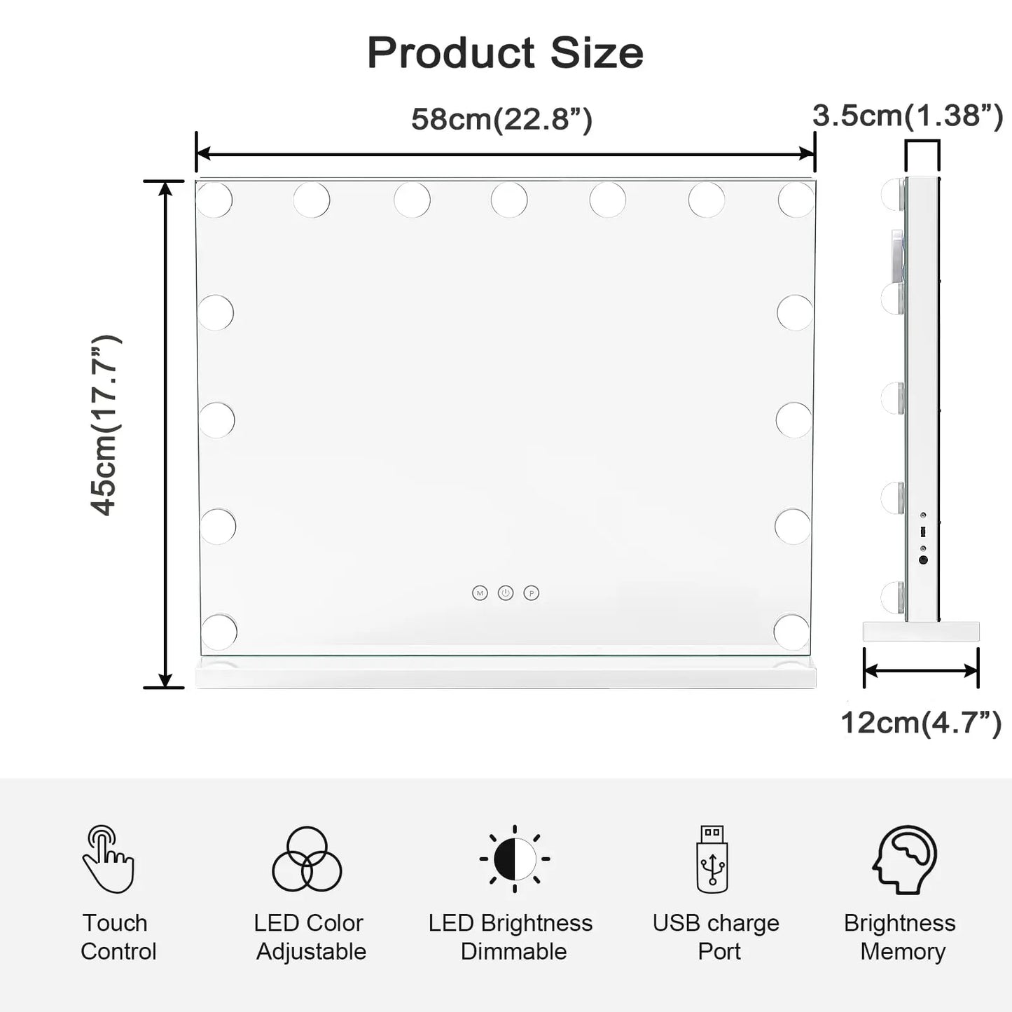 Hollywood Vanity Mirror with Lights