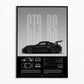 Black & White Famous Cars Posters
