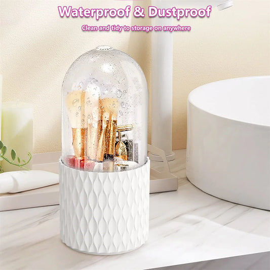 360 Rotating Cosmetics Makeup Brush Organiser