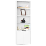 6 Tier Bookcase with 2 Doors.