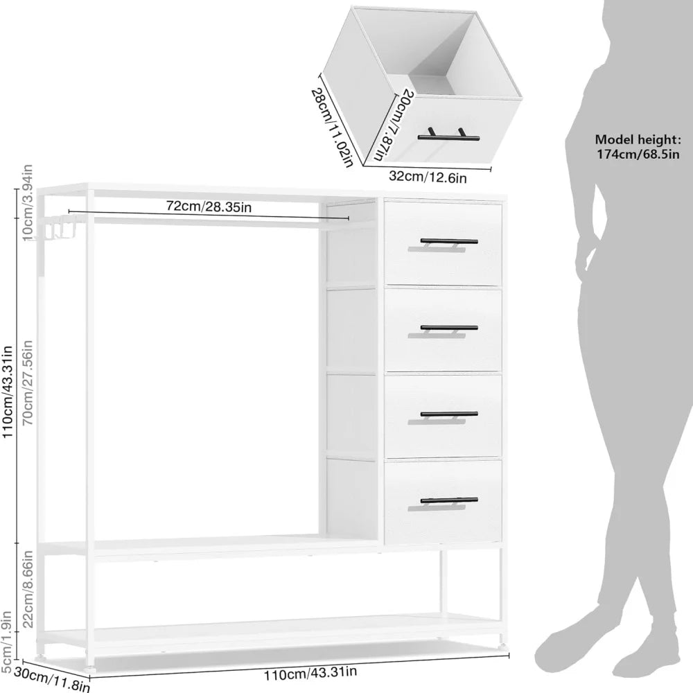 Open Wardrobe for Bedroom