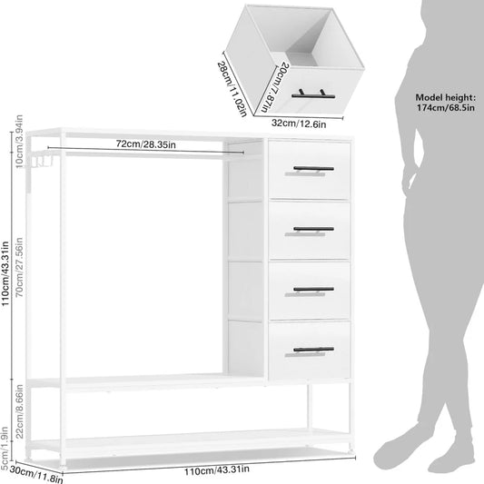 Open Wardrobe for Bedroom