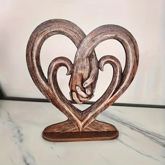 Heart Holding Hands Art Sculpture