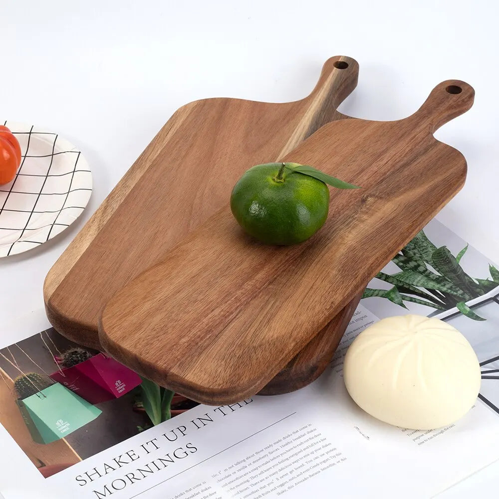 Wooden Cutting Board with Handle