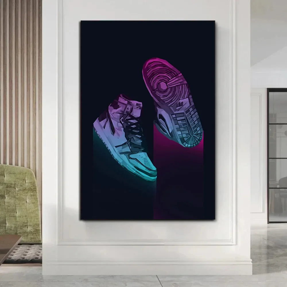 Graffiti Sneakers Wall Art Poster