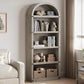 5 Shelf Arched Bookshelf