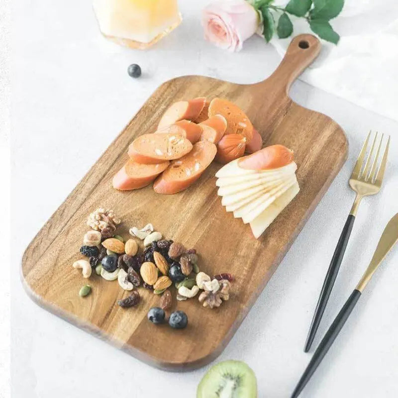 Wooden Cutting Board with Handle