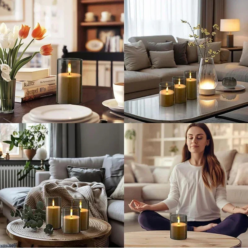 LED Flameless Candles with Remote Timer