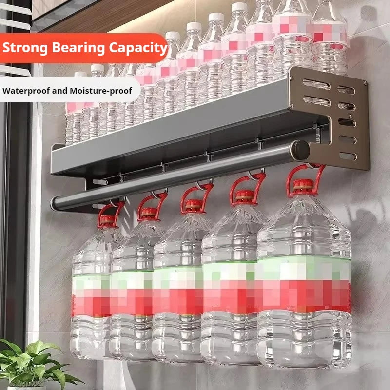 Wall-Mounted Kitchen Spice Storage Rack