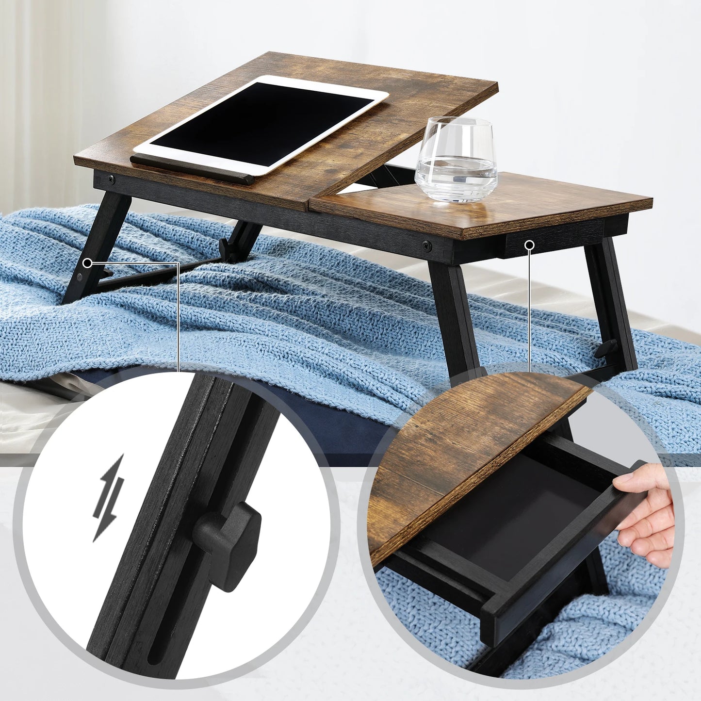 Laptop Desk with Folding Legs