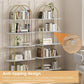 5 Tier Bookcase Arched Display Rack
