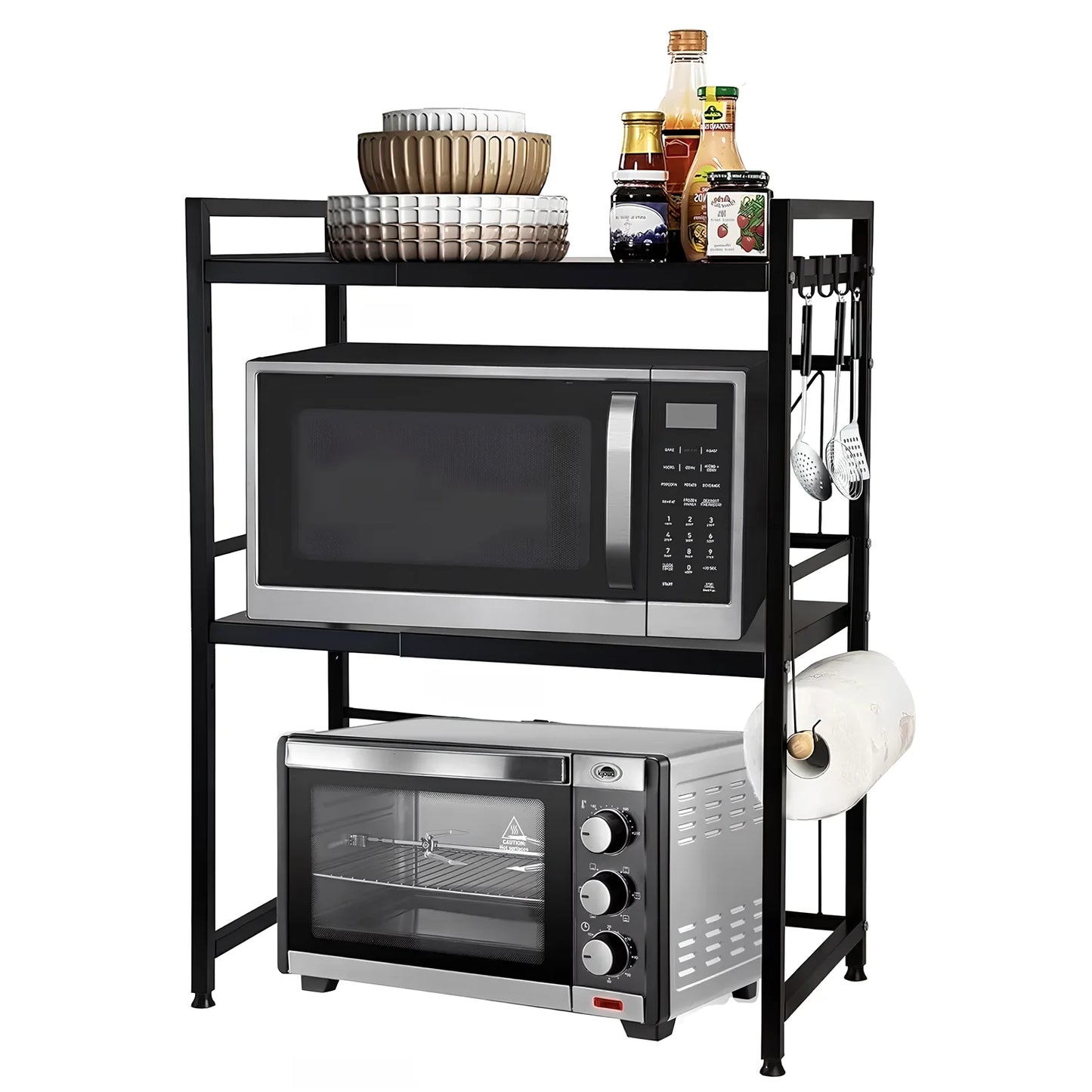 Microwave Multi-Layer Storage Shelf