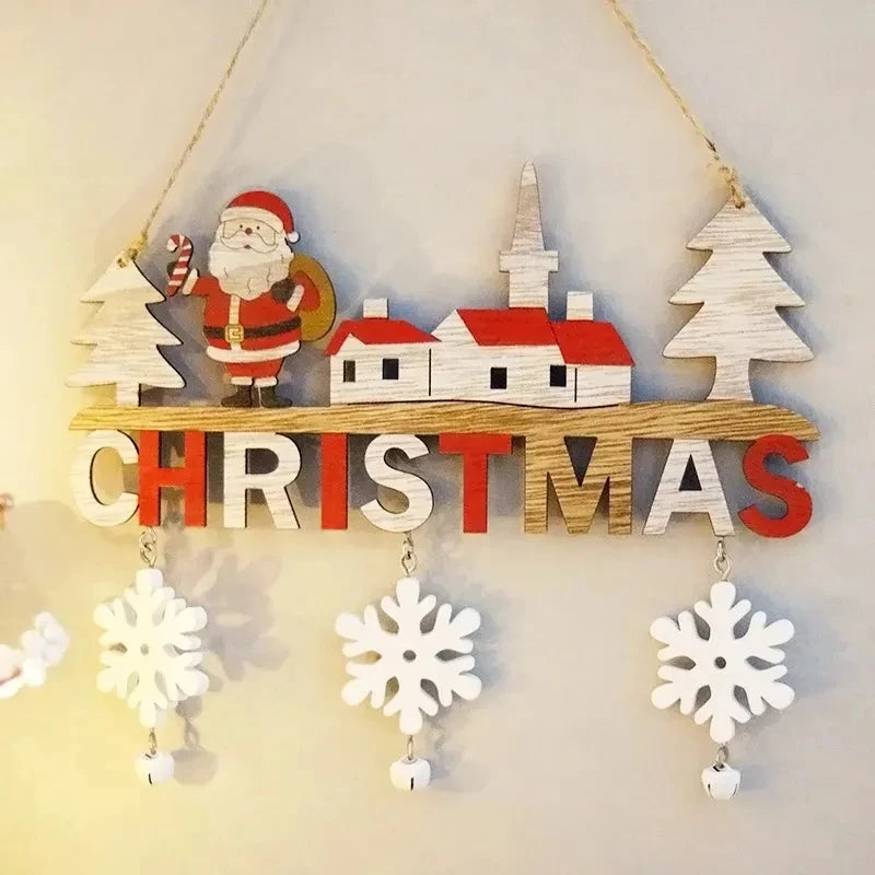 Wooden Hanging Christmas Ornaments