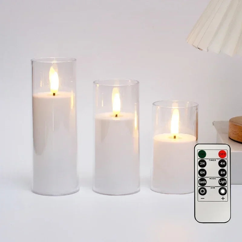 LED Flameless Candles with Remote Timer