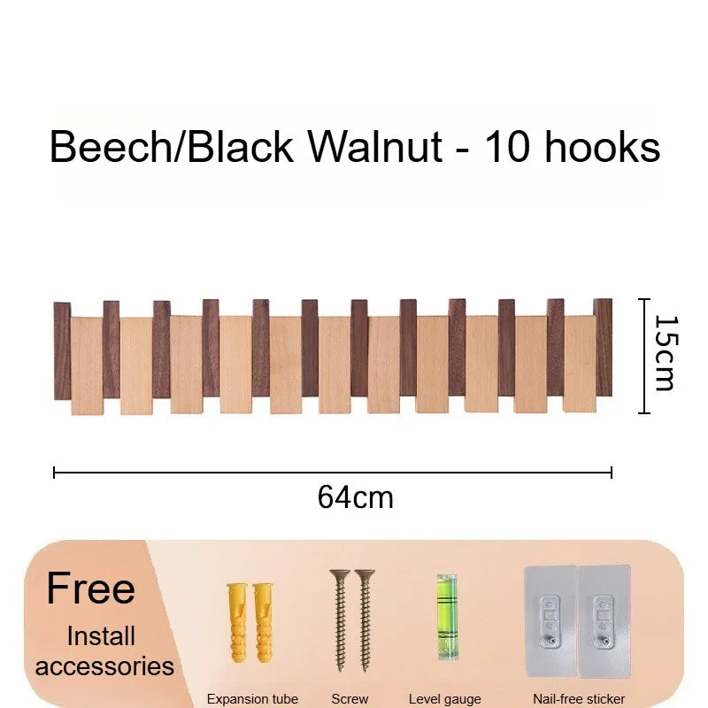 Wall Mounted Piano Key Coat Rack