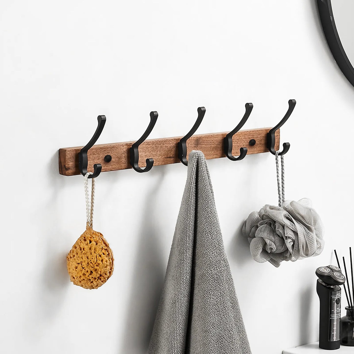 Wood Wall Hook (Black)