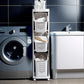 4-Tier Laundry Basket with Wheels