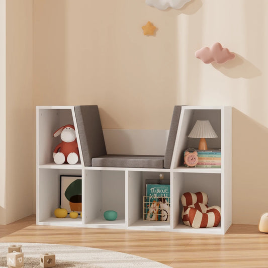Kids Bookcase with Reading Seat