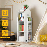 360-Degree Rotating Bookshelf Castle