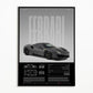 Black & White Famous Cars Posters