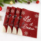 4pcs Linen Christmas Placemats