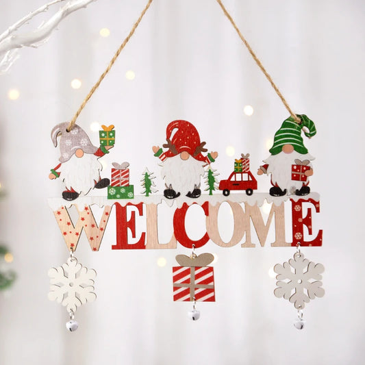 Wooden Hanging Christmas Ornaments