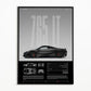 Black & White Famous Cars Posters